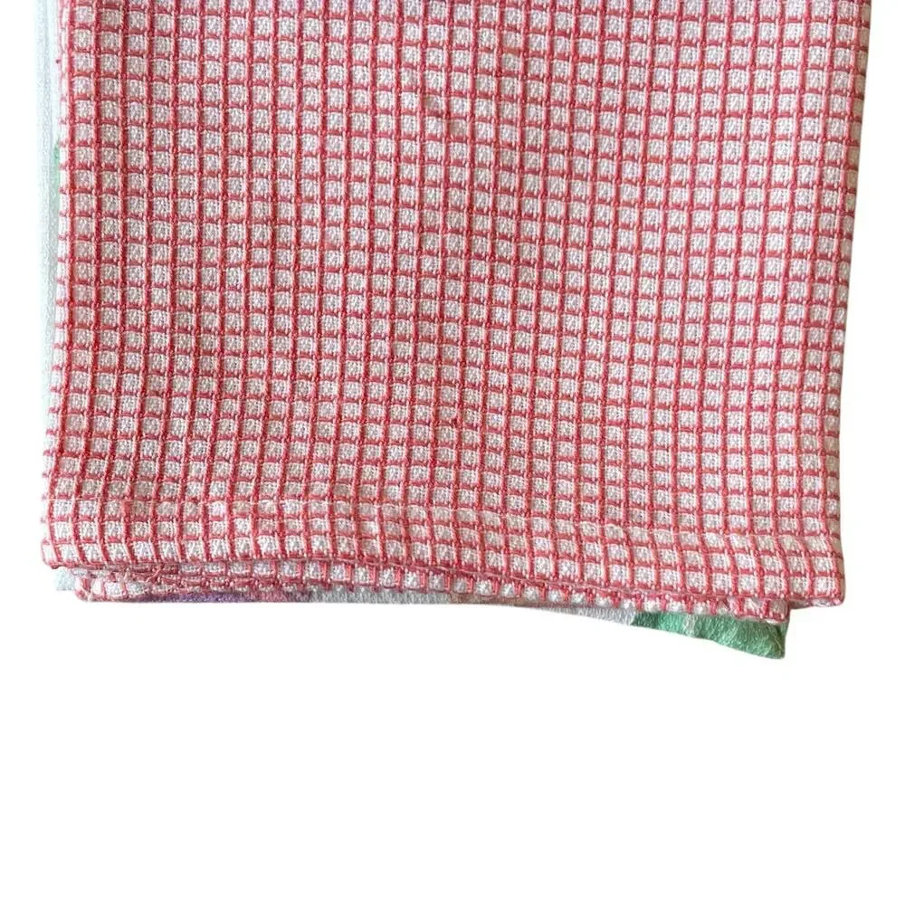 Macaroon Kitchen Towels 18x28 Pop of Color Set of 3 by Mireille Designs NEW